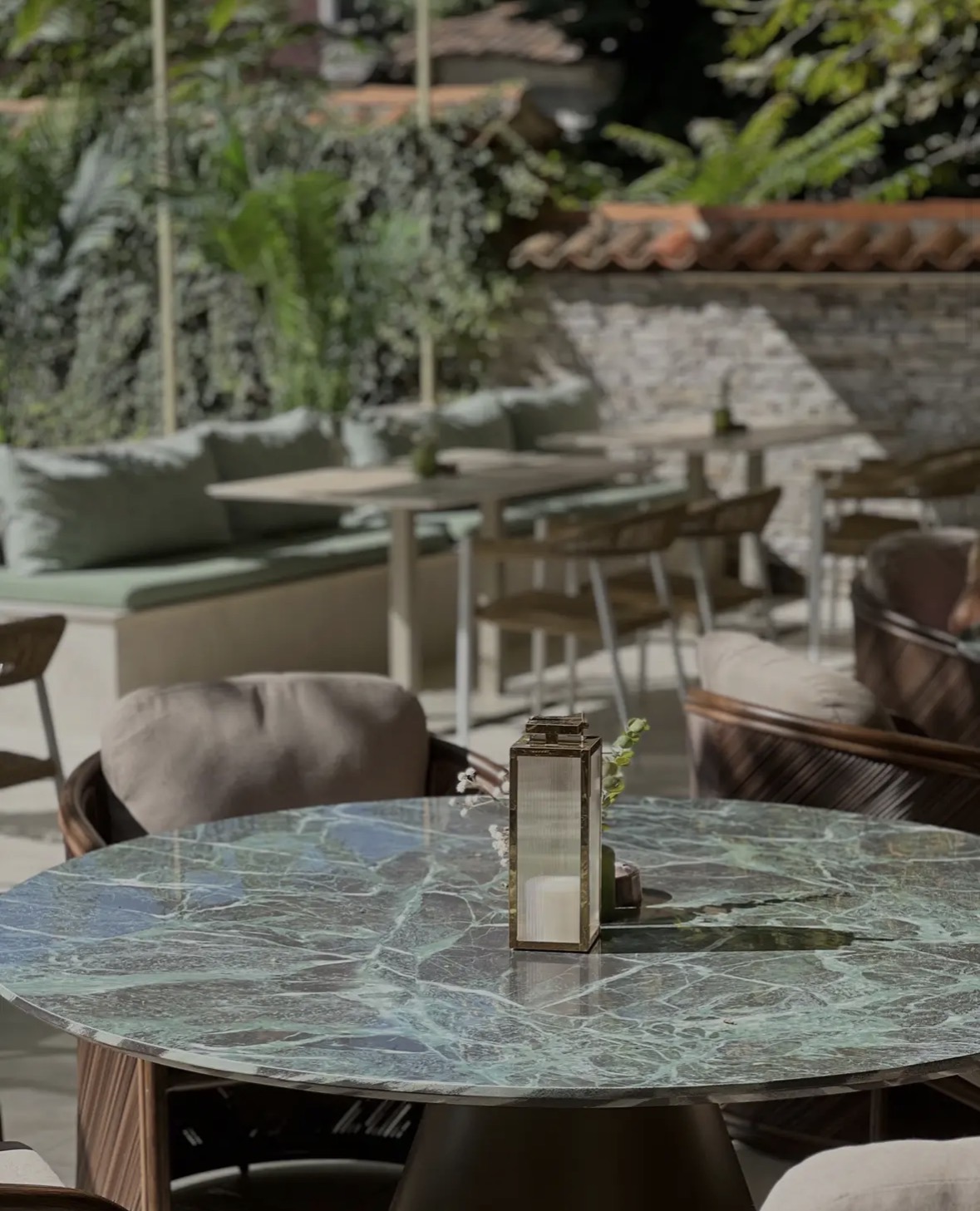 Terrace seating at Maria Lounge Bar